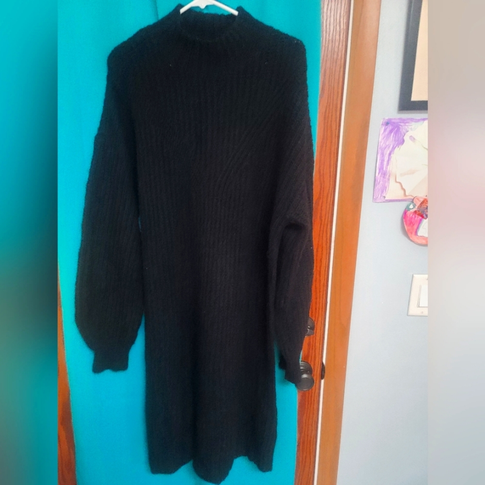 L Tall Mockneck Sweater Dress